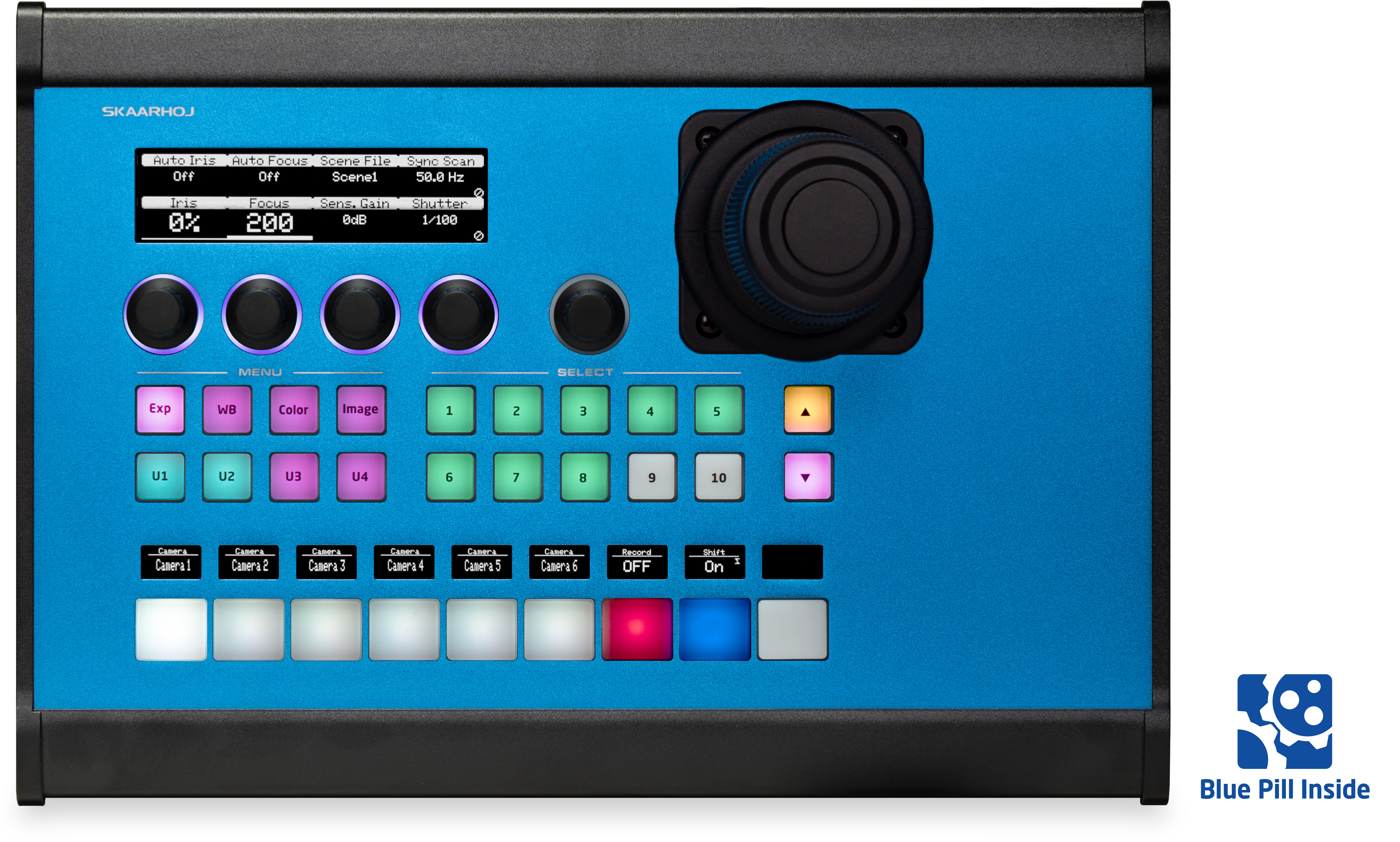 Skaarhoj PTZ Pro w/Hall Effect Joystick and Blue Pill Inside