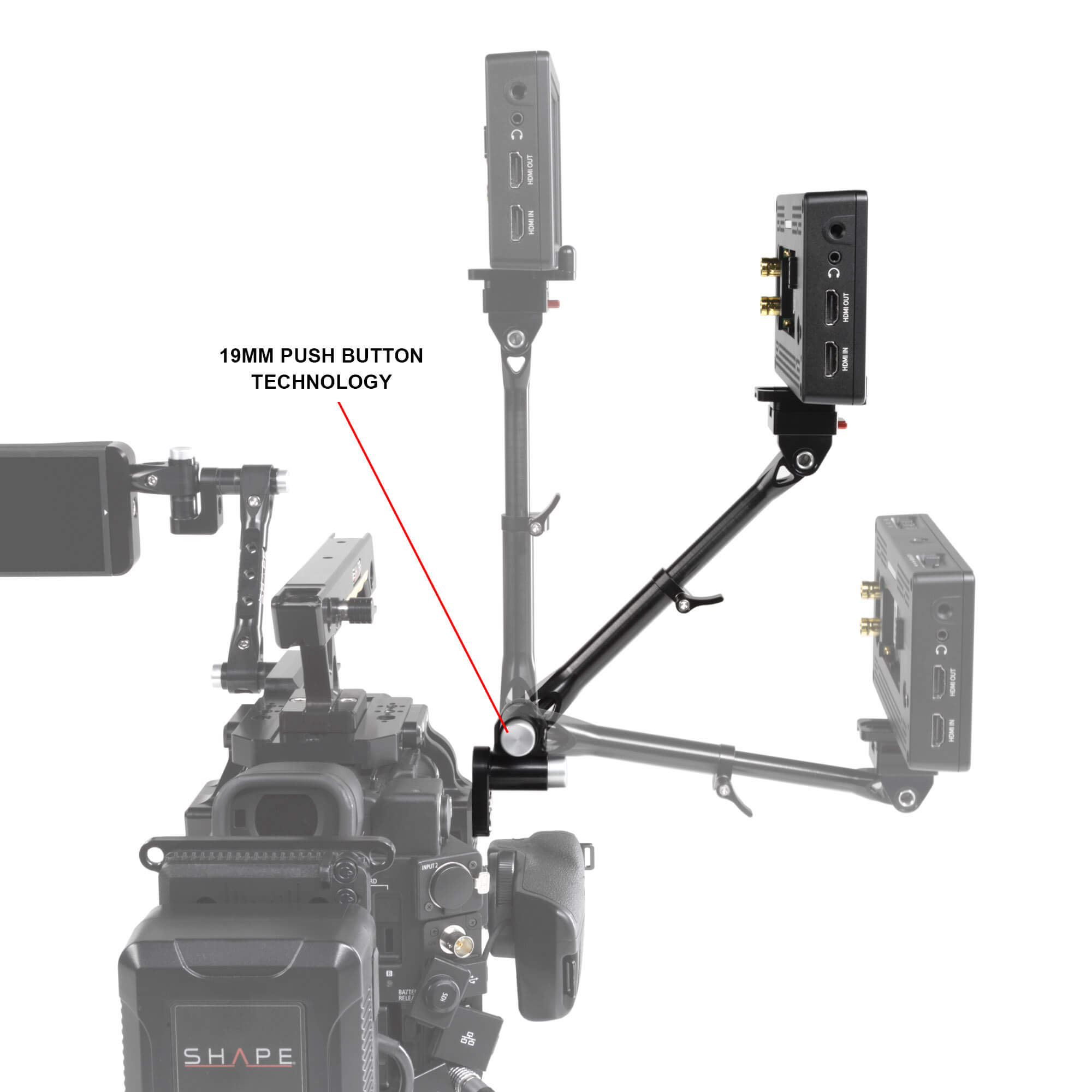 Shape TELESCOPIC PUSH BUTTON MAGIC ARM