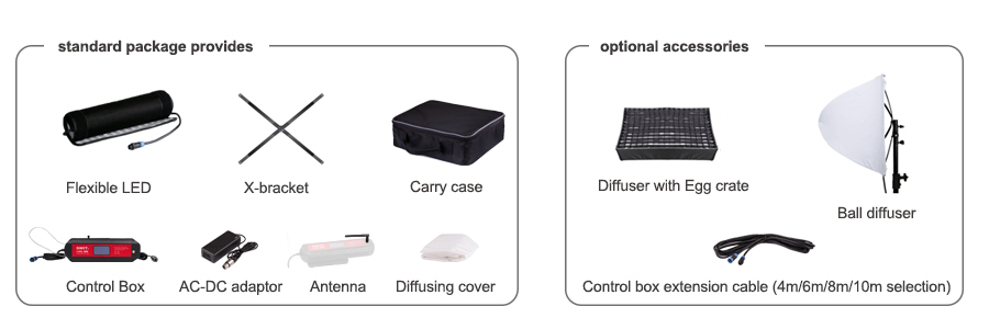 Swit Bi-color SMD 50W LED joustava valo