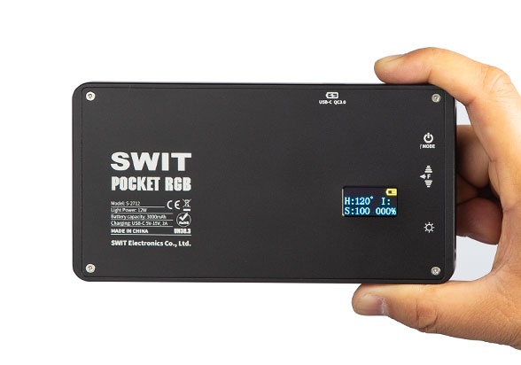 Swit S-2712 12W RGBW LED akkuvalo