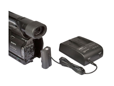 Swit kaksoislaturi Sony NP-F akuille