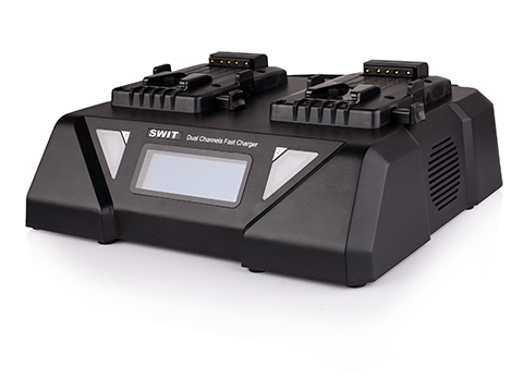 Swit 2 akun 6A V-mount simultaani Super pikalaturi
