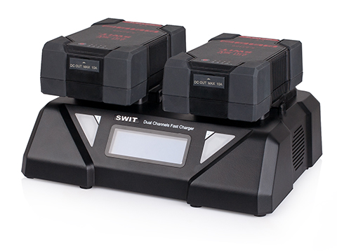 Swit 2 akun 6A V-mount simultaani Super pikalaturi