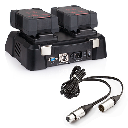 Swit 2 akun 6A V-mount simultaani Super pikalaturi