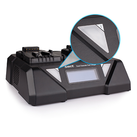 Swit 2 akun 6A V-mount simultaani Super pikalaturi