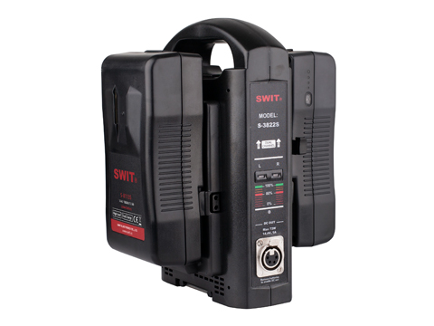 Swit 2 akun V-mount 3A Simultaani pikalaturi