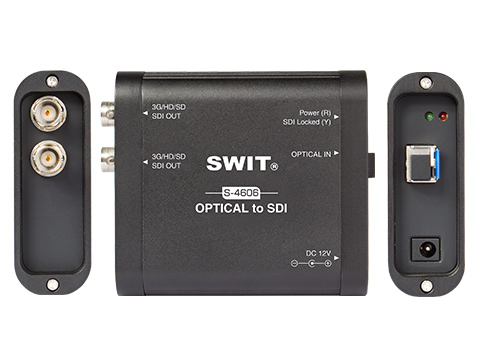 Swit S-4606 3G-SDI valokuitu vastaanotin