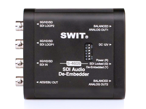Swit S-4609 SDI audio de-embedder