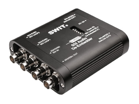 Swit S-4609 SDI audio de-embedder