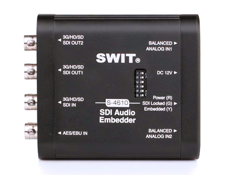Swit S-4610 SDI audio embedder
