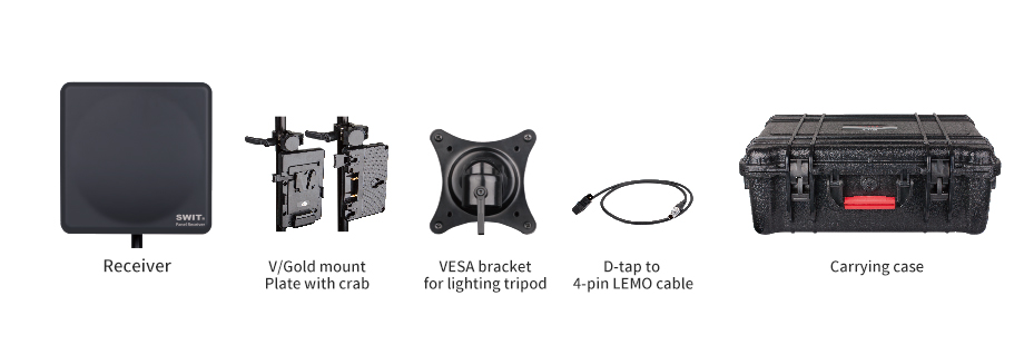 Swit S-4990 SDI, video vastaanotin 1000m V-akku