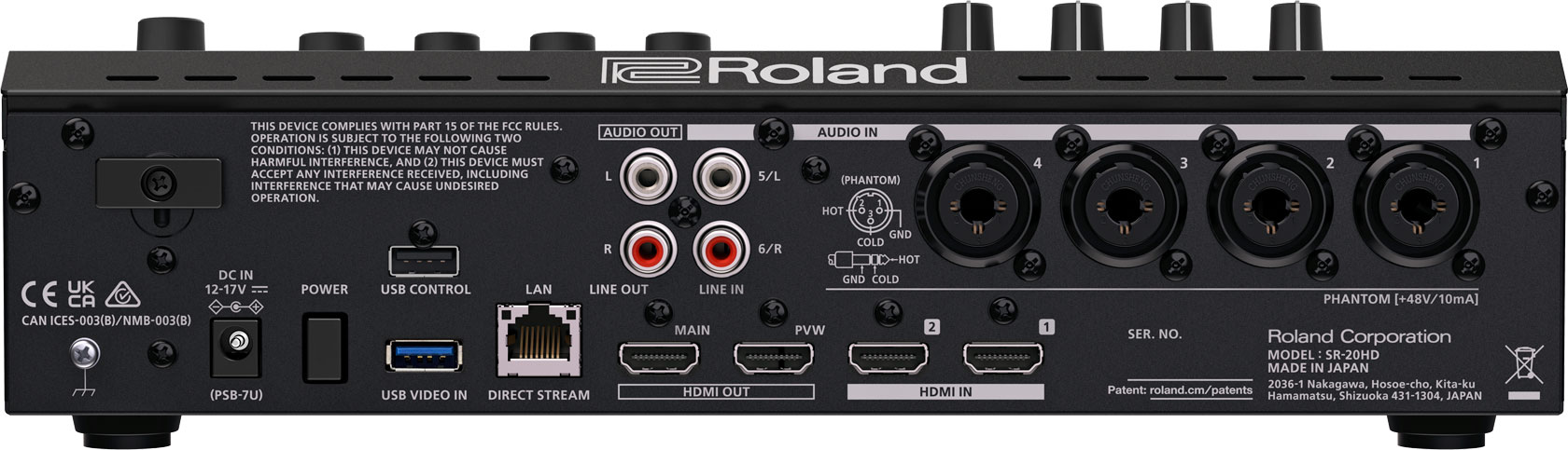 ROLAND SR-20HD DIRECTSTREAMING AV MIXER