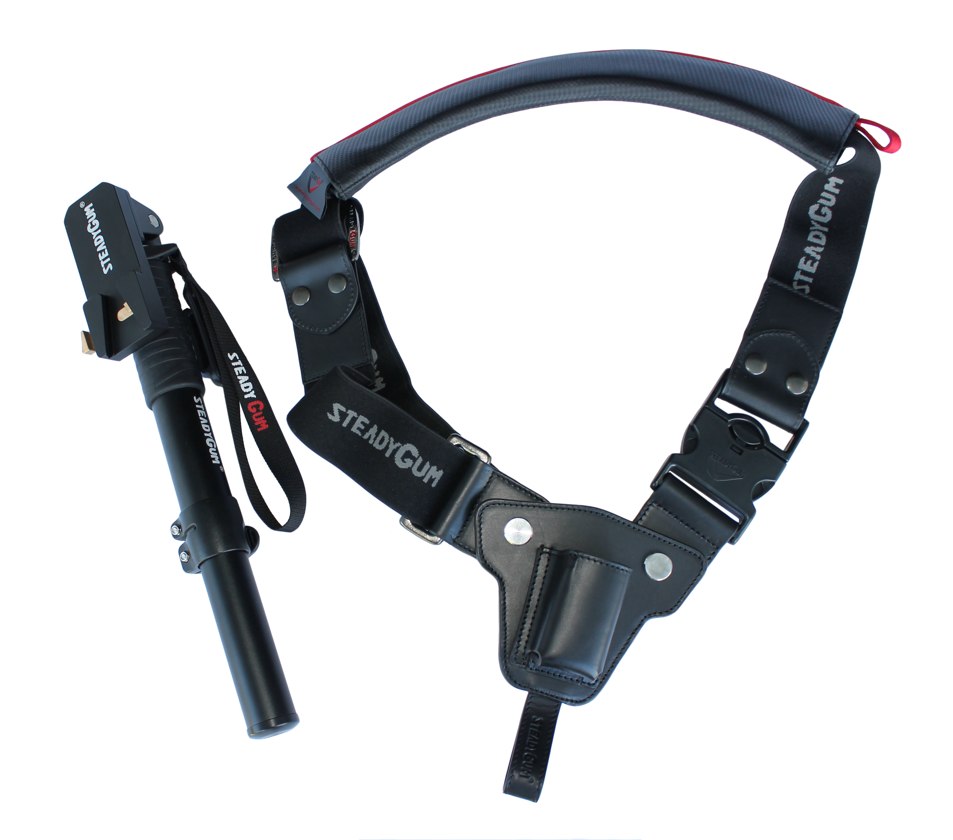 Steadygum ENG olkatuki yli 6kg kameroille VCT mo