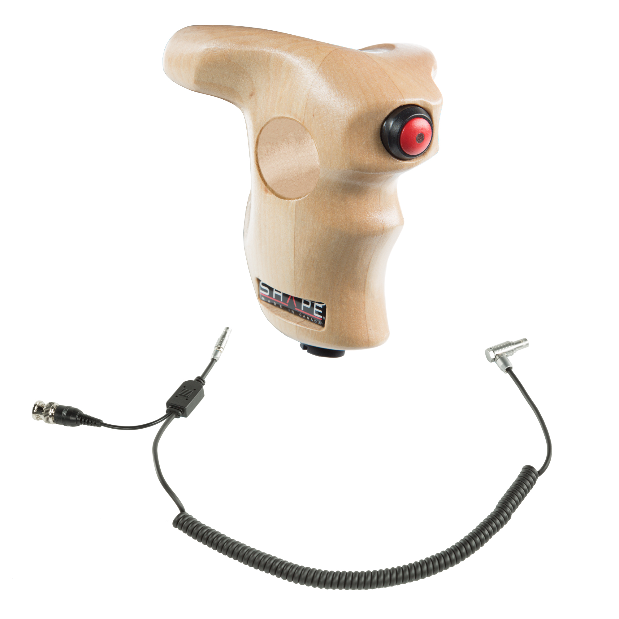Shape WOODEN HANDLE (RIGHT) WITH RED START/STOP TR