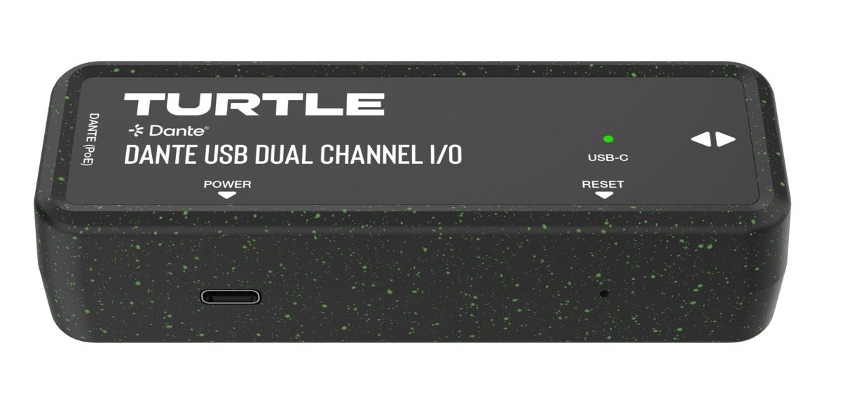 Turtle AV Dante Dual-Channel USB-C I/O Adapter