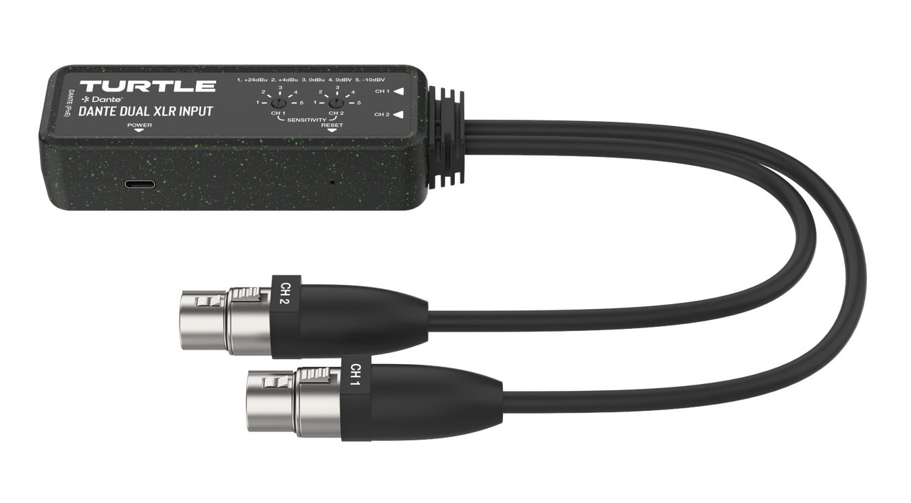 Turtle AV Dante Dual XLR Input Adapter