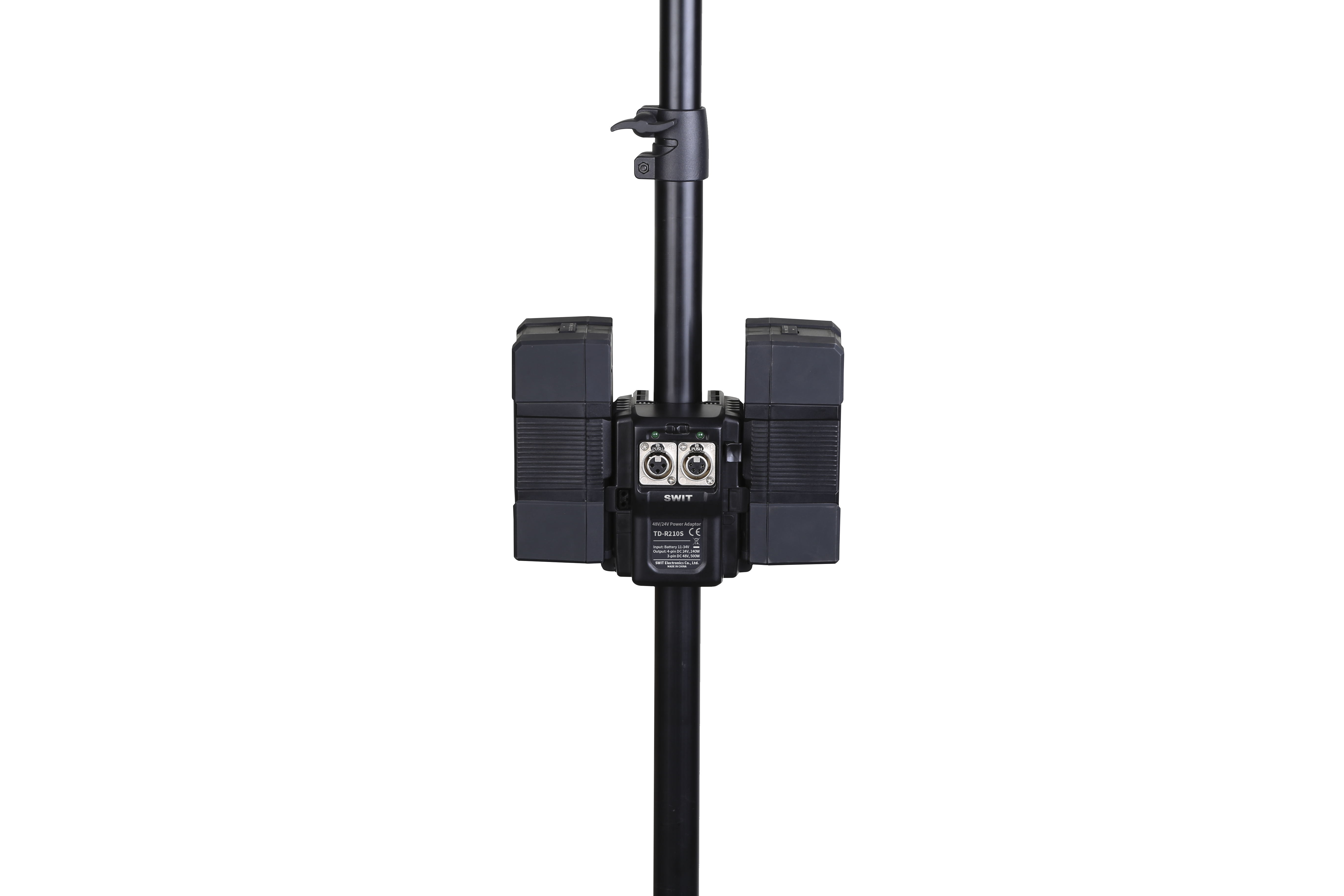 Swit Dual V-Mount akkukenkä valojalkaan