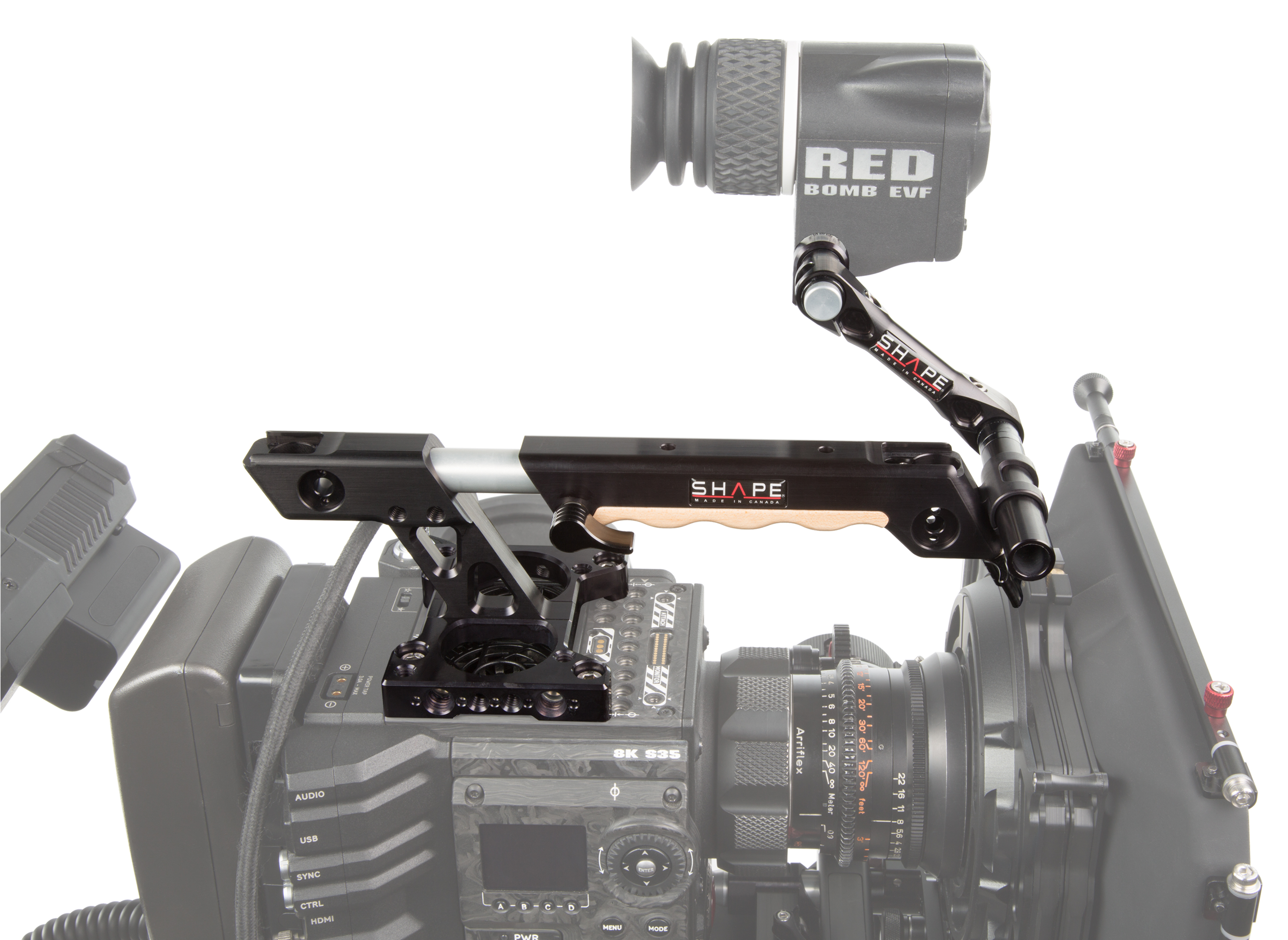 Shape RED TOP PLATE EXTENDABLE HANDLE EVF MOUNT FO