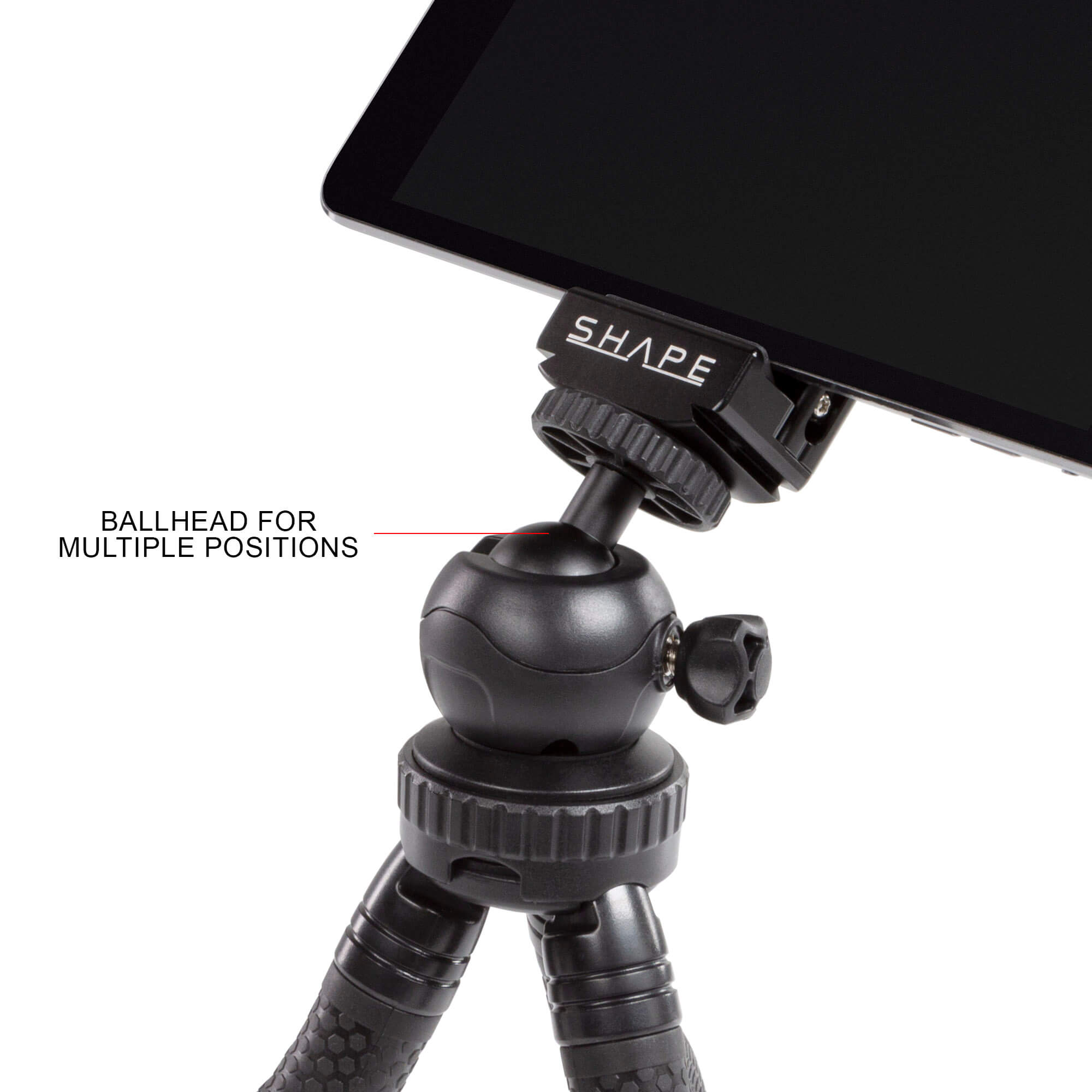 Shape TRIPOD WITH FLEXIBLE GRIP AND BALL HEAD WITH