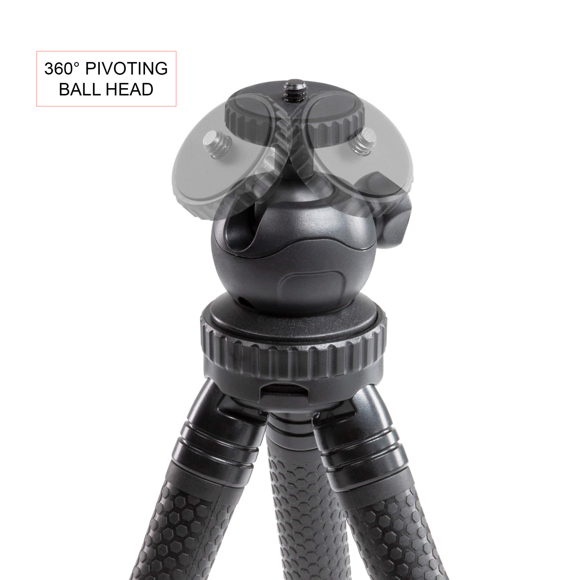 Shape TRIPOD WITH FLEXIBLE GRIP AND BALL HEAD WITH