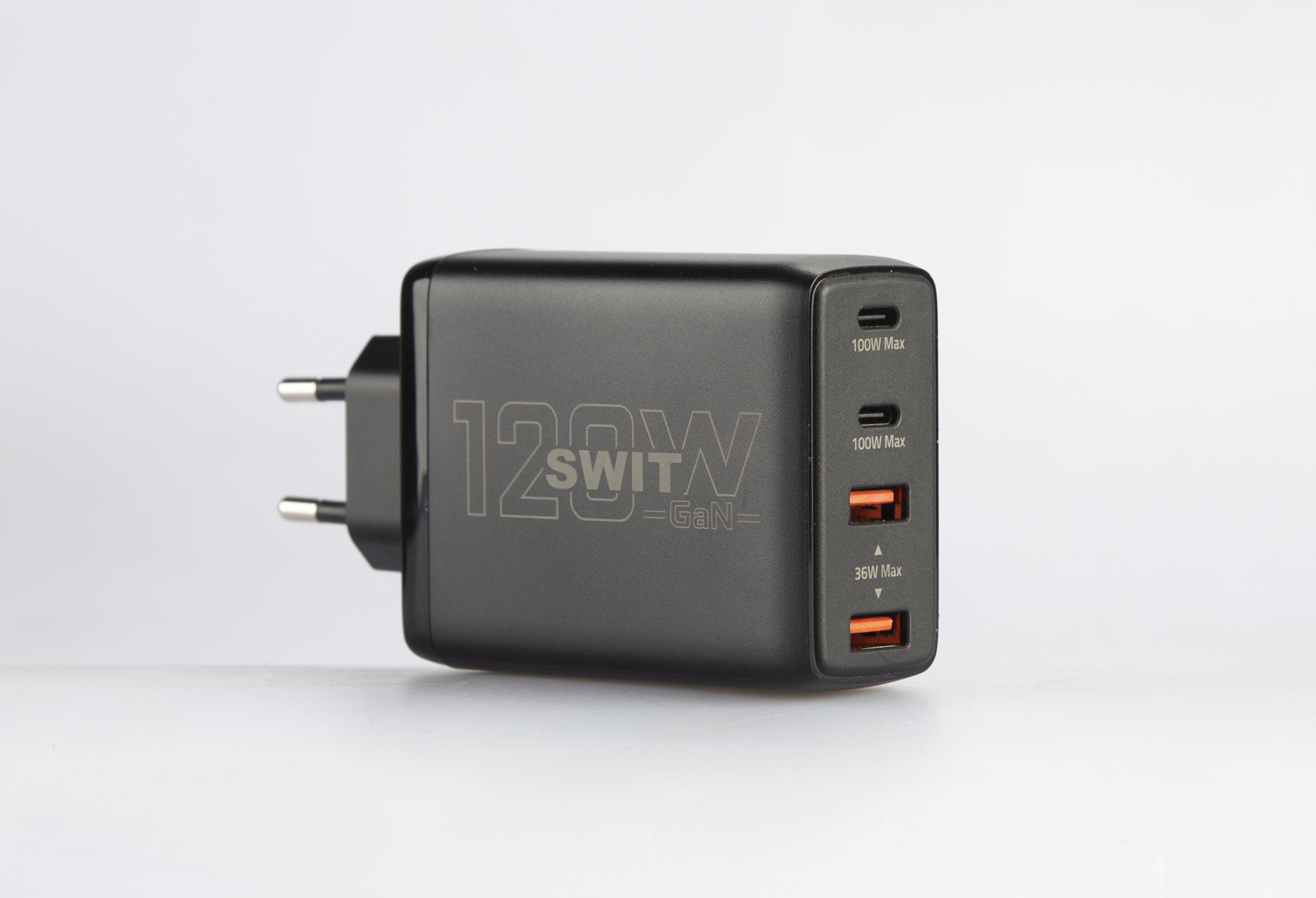Swit 120W USB-C/A GaN teholaturi USB-C akuille