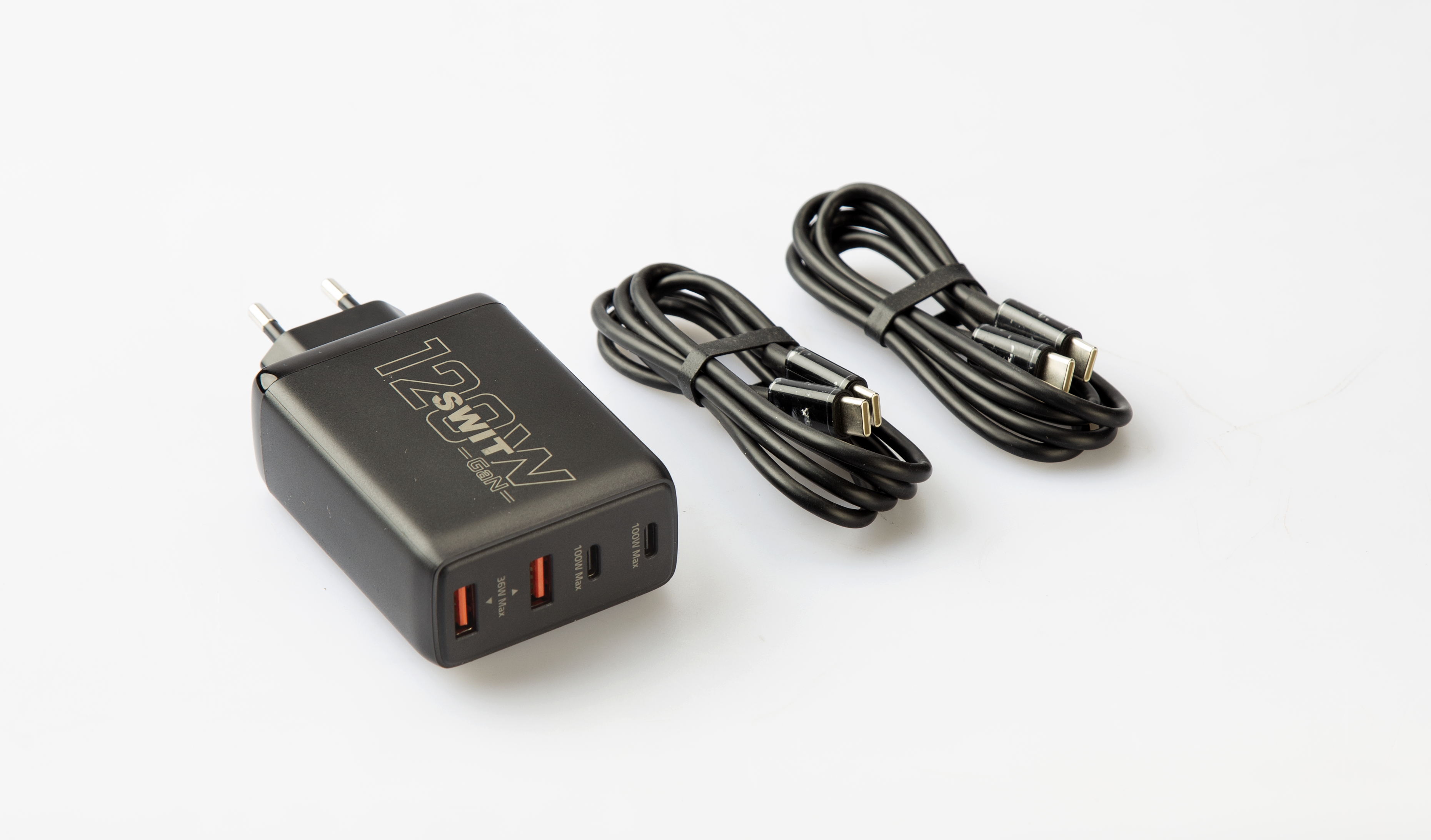 Swit 120W USB-C/A GaN teholaturi USB-C akuille
