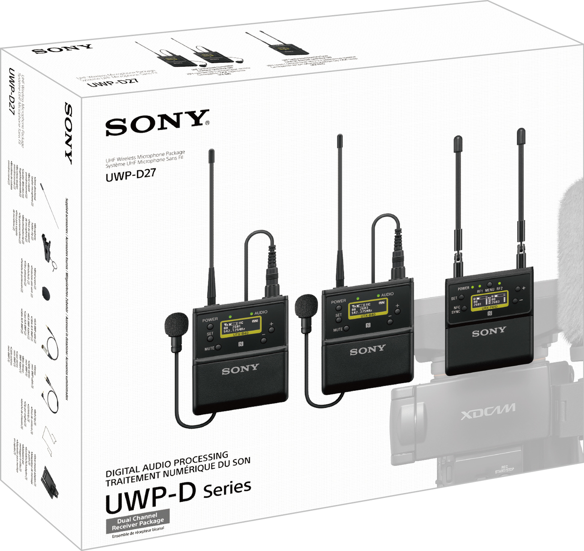 Sony UWP-D27/K21Pro Solmio set2-CH digi 470,025-542,000 MHz