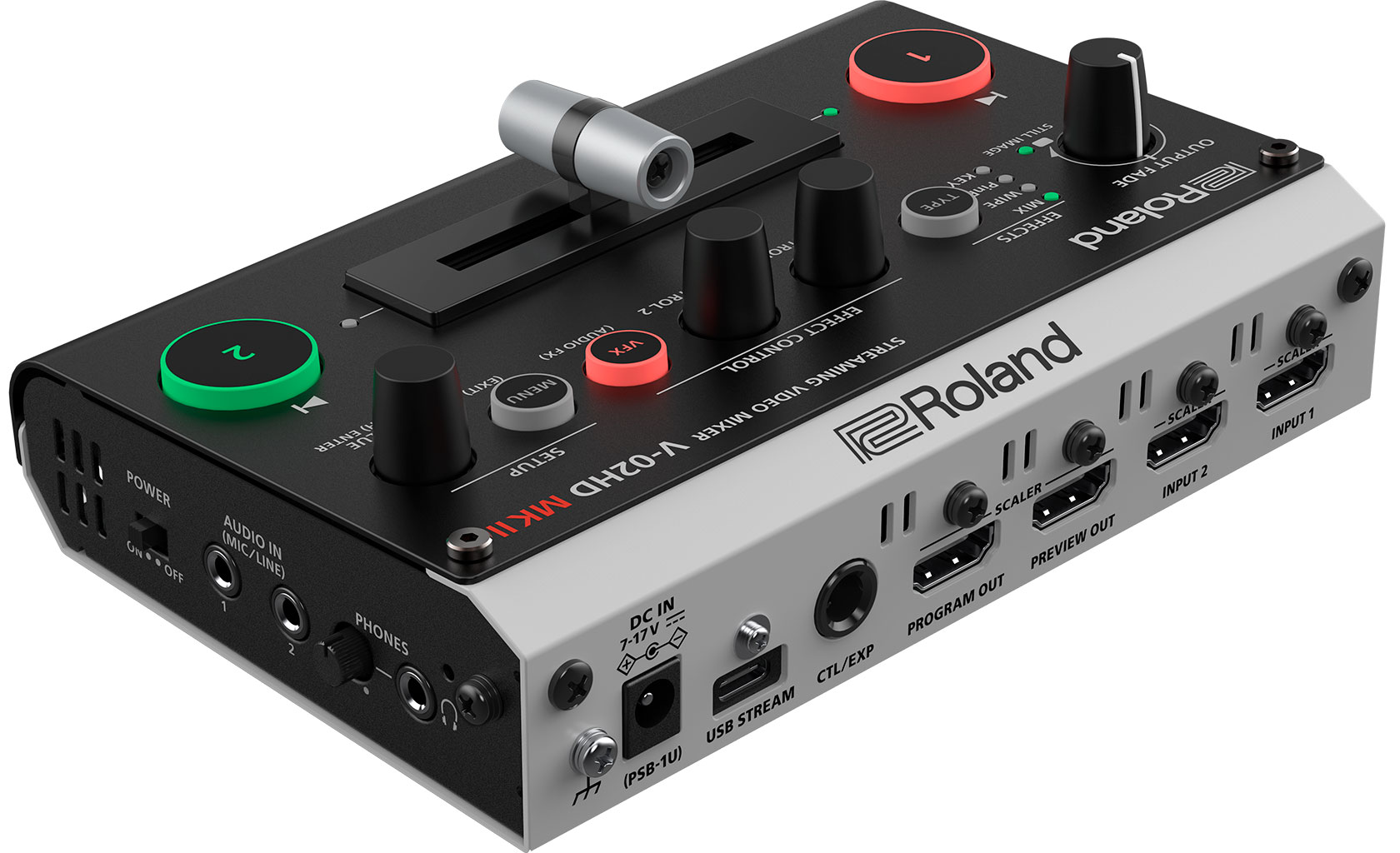 ROLAND V-02HD MK II MICRO VIDE SWITCHER WITH USBC STREAMING