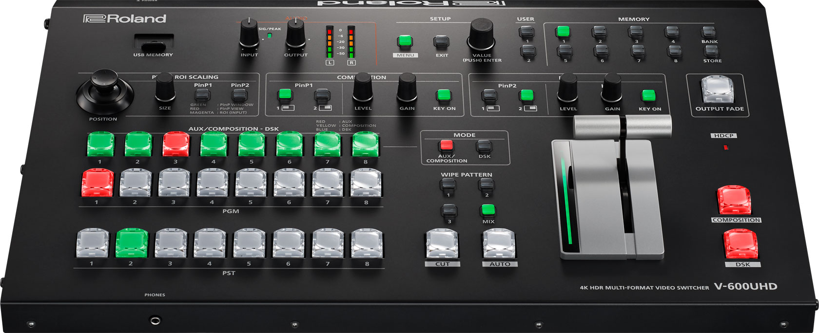 Roland V-600UHD 4K HDR Multi-Format Video Switcher