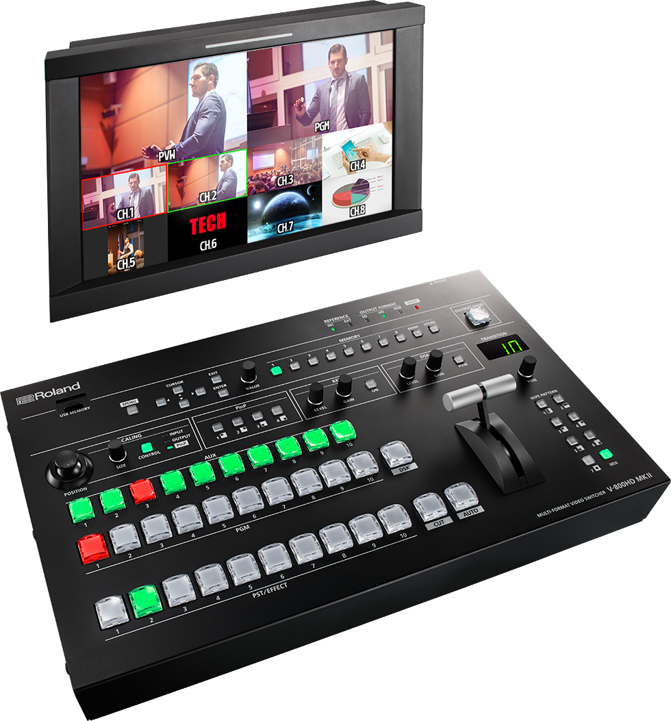 Roland V-800HD MK2, 8-ch multiformat videomikseri