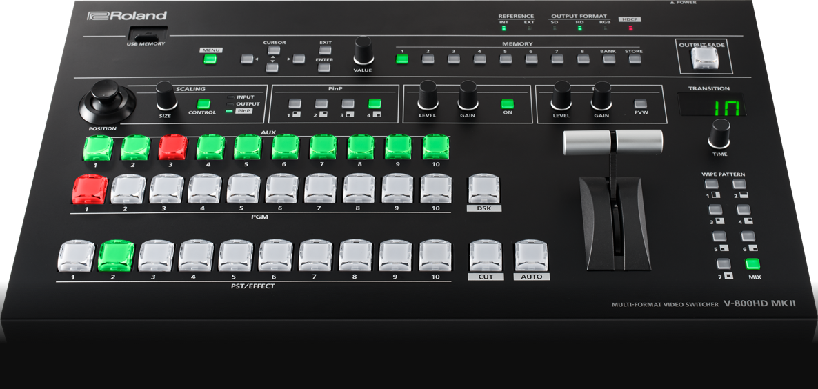 Roland V-800HD MK2, 8-ch multiformat videomikseri