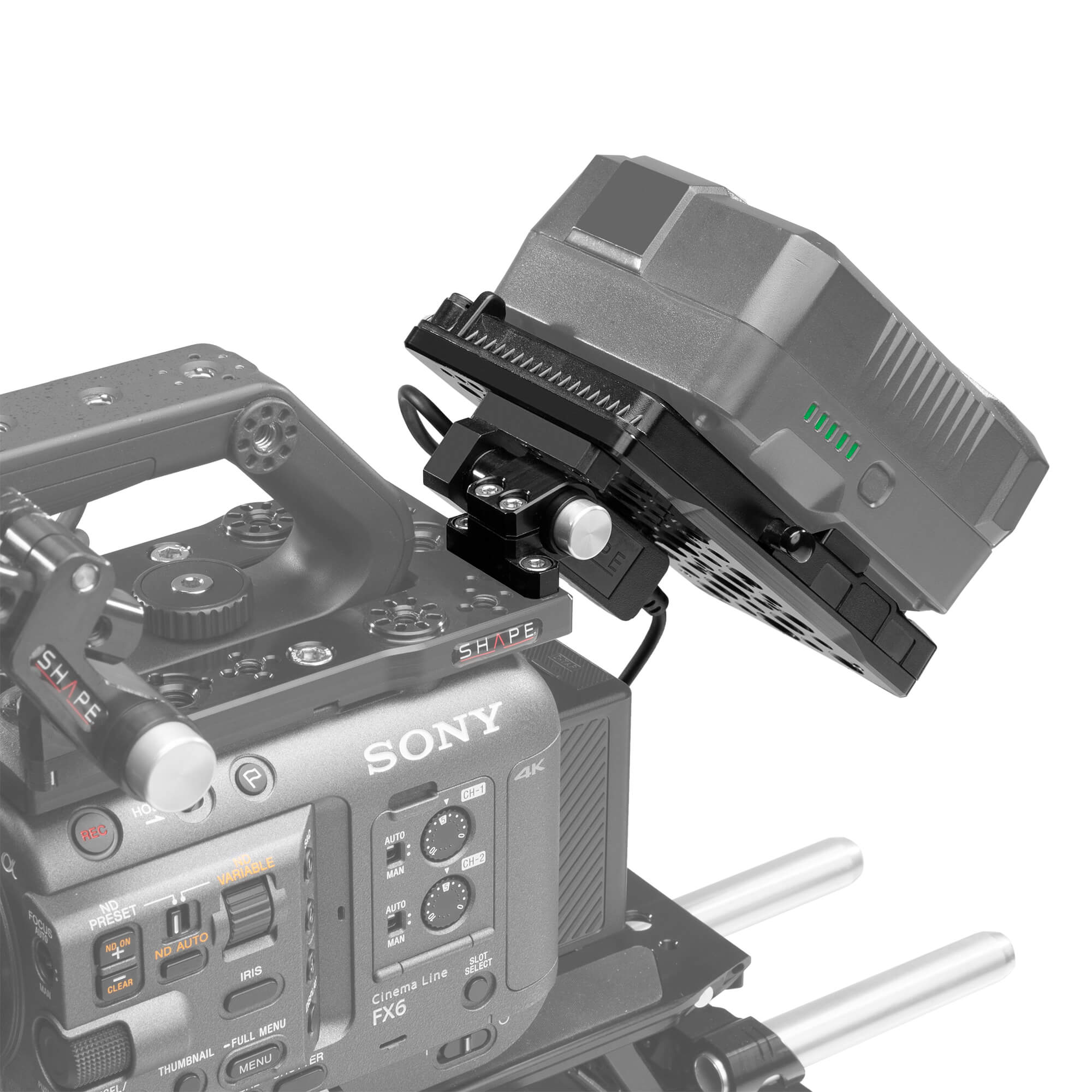 Shape Sony FX6 V-Mount pivoting battery plate