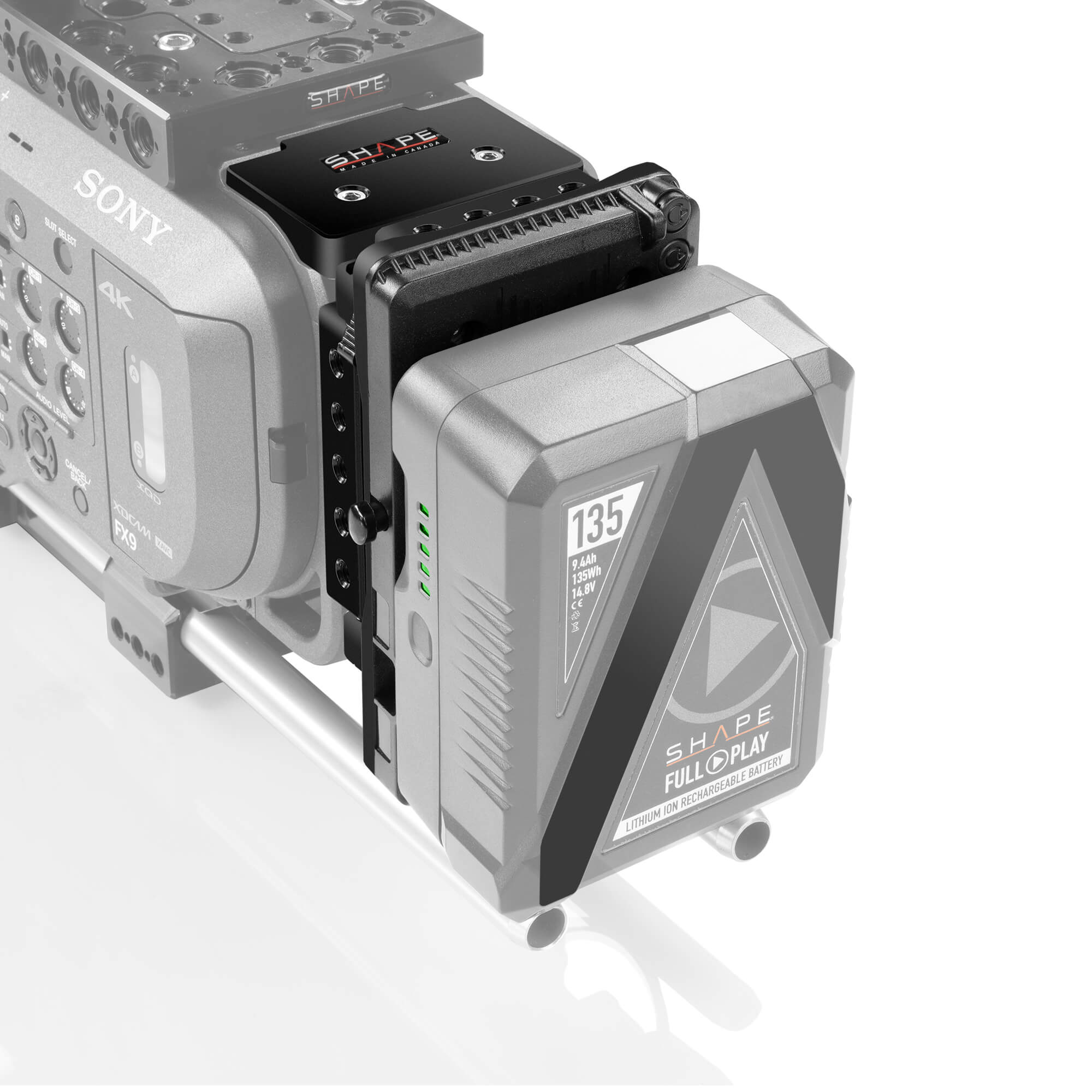 Shape V-Mount pivoting battery plate for PXW-FX9