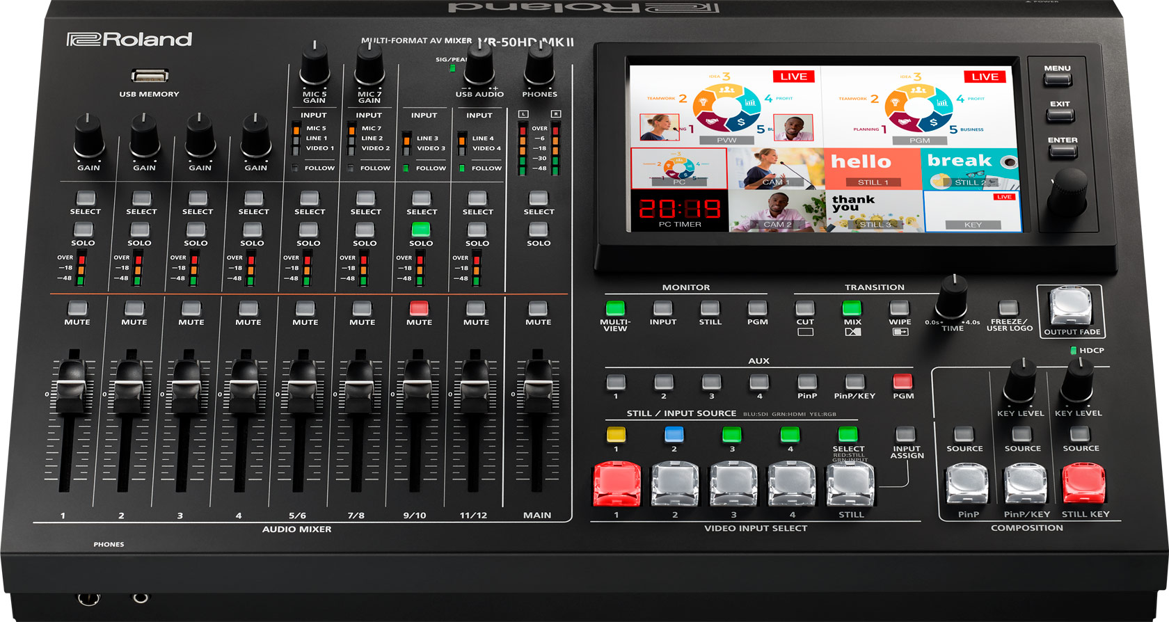 Roland VR-50HD MK II Multi-Format AV Mixer