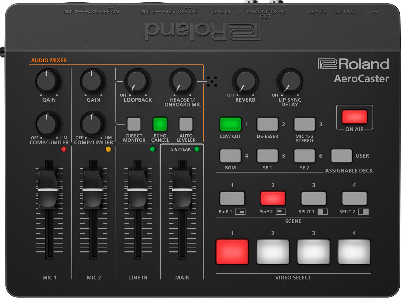 ROLAND VRC-01 AV MIXER,AEROCASTER HARDWARE CONTROL SU