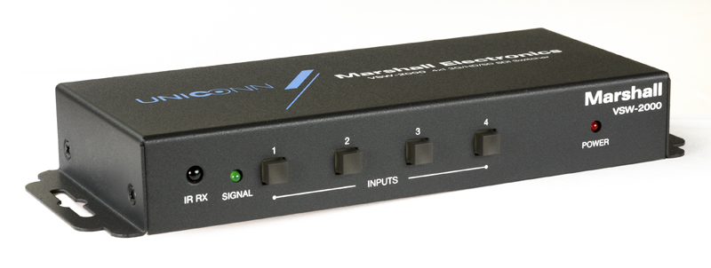 Marshall VSW-2000 4-Input 3G-SDI Switcher with 3G-SDI Progra