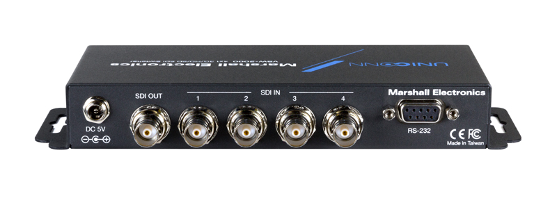Marshall VSW-2000 4-Input 3G-SDI Switcher with 3G-SDI Progra