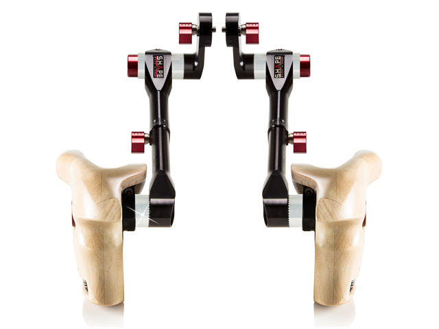 Shape DOUBLE TELESCOPIC WOODEN HANDLES ARRI ROSETT