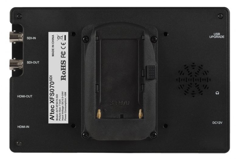 AVtec XFS070SDI 7 tuuman SDI monitori, 