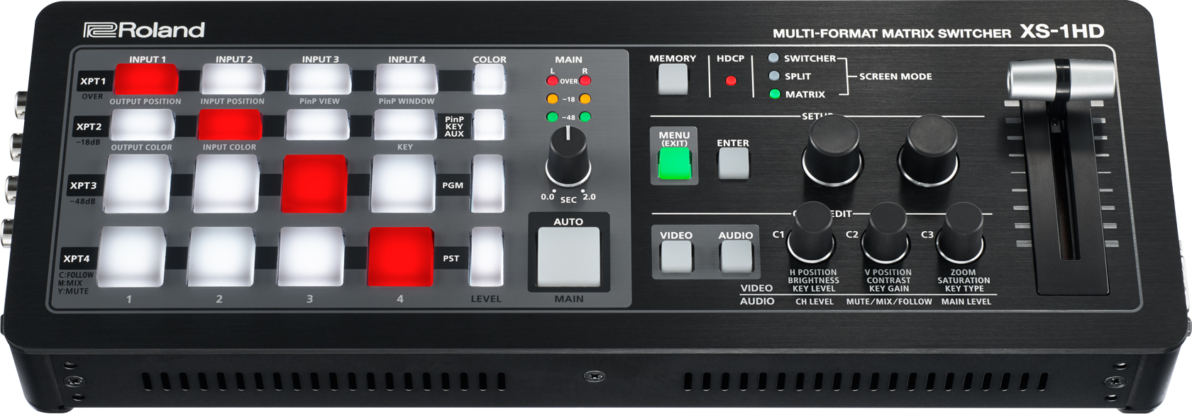 Roland XS-1HD: 4x4 HDMI-matriisikytkin mikseri