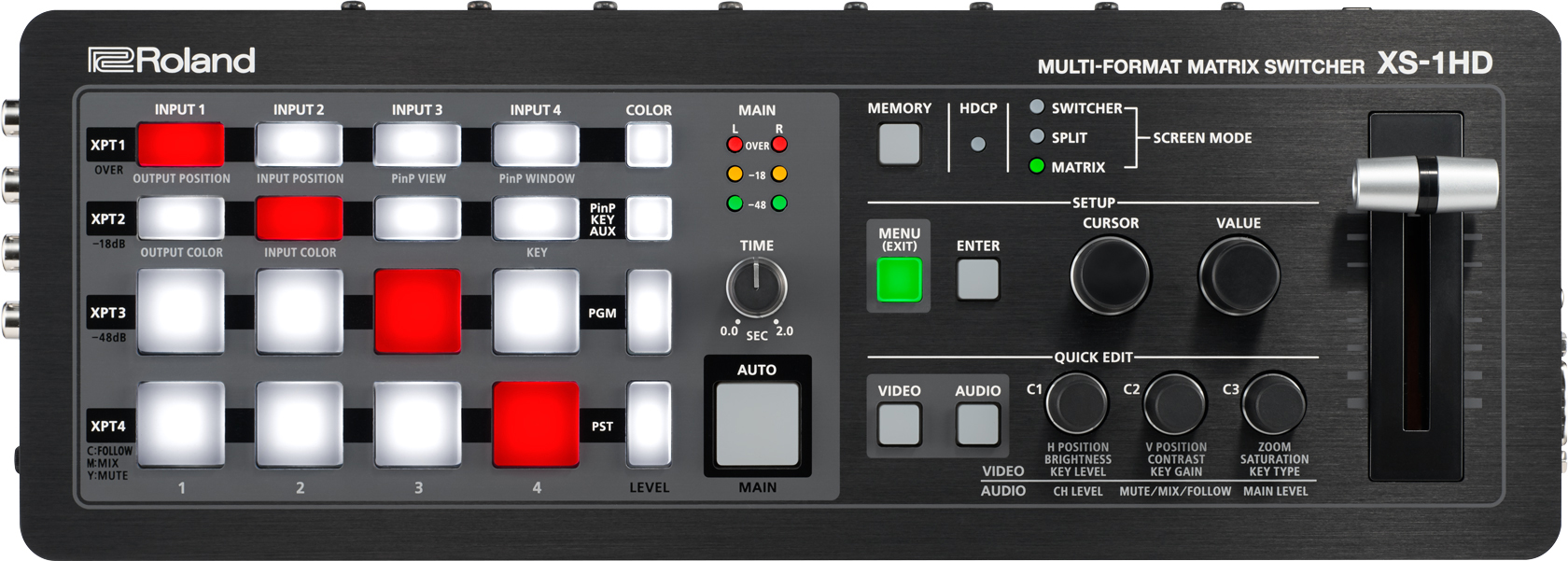 Roland XS-1HD: 4x4 HDMI-matriisikytkin mikseri