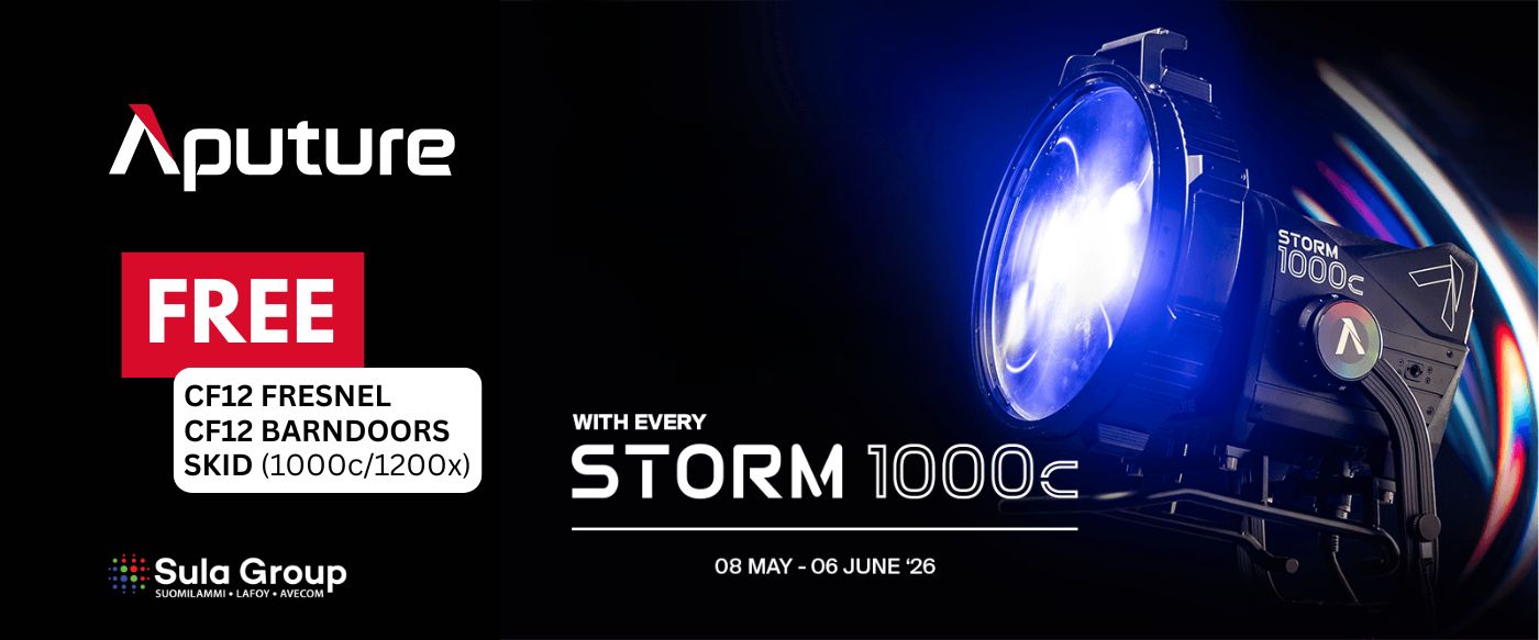 Aputure STORM 1000c kampanja