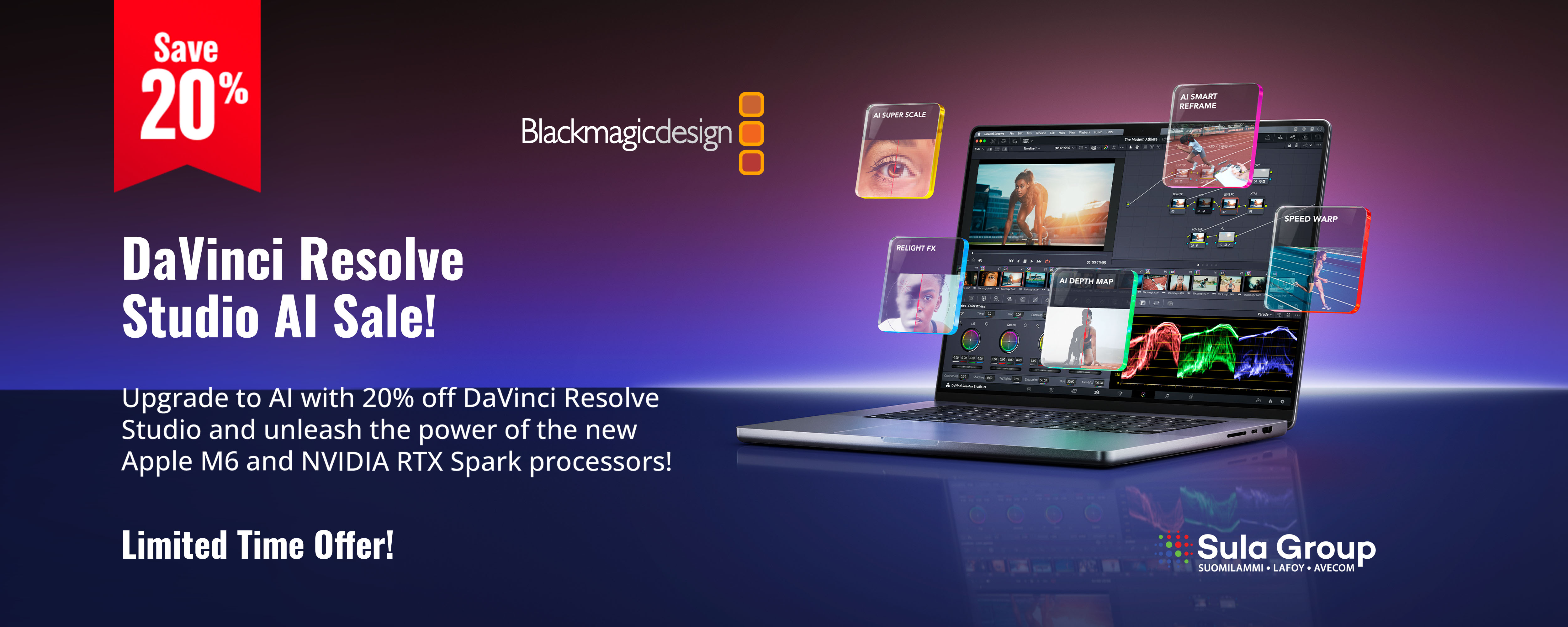 Davinci Resolve Studio tarjous