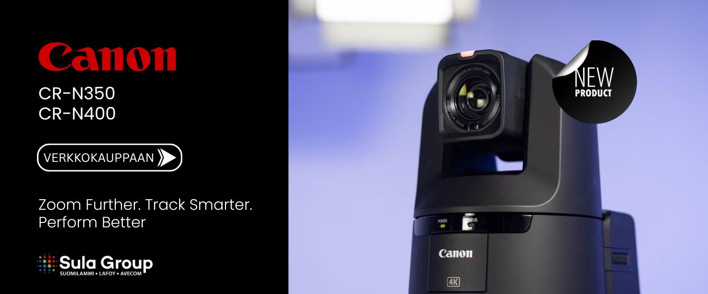 Canon CR-N400 ja CR-N350 PTZ kamerat