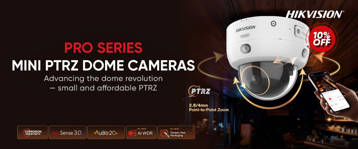 Hikvision PTRZ -kupukamerat nyt tarjoushintaan