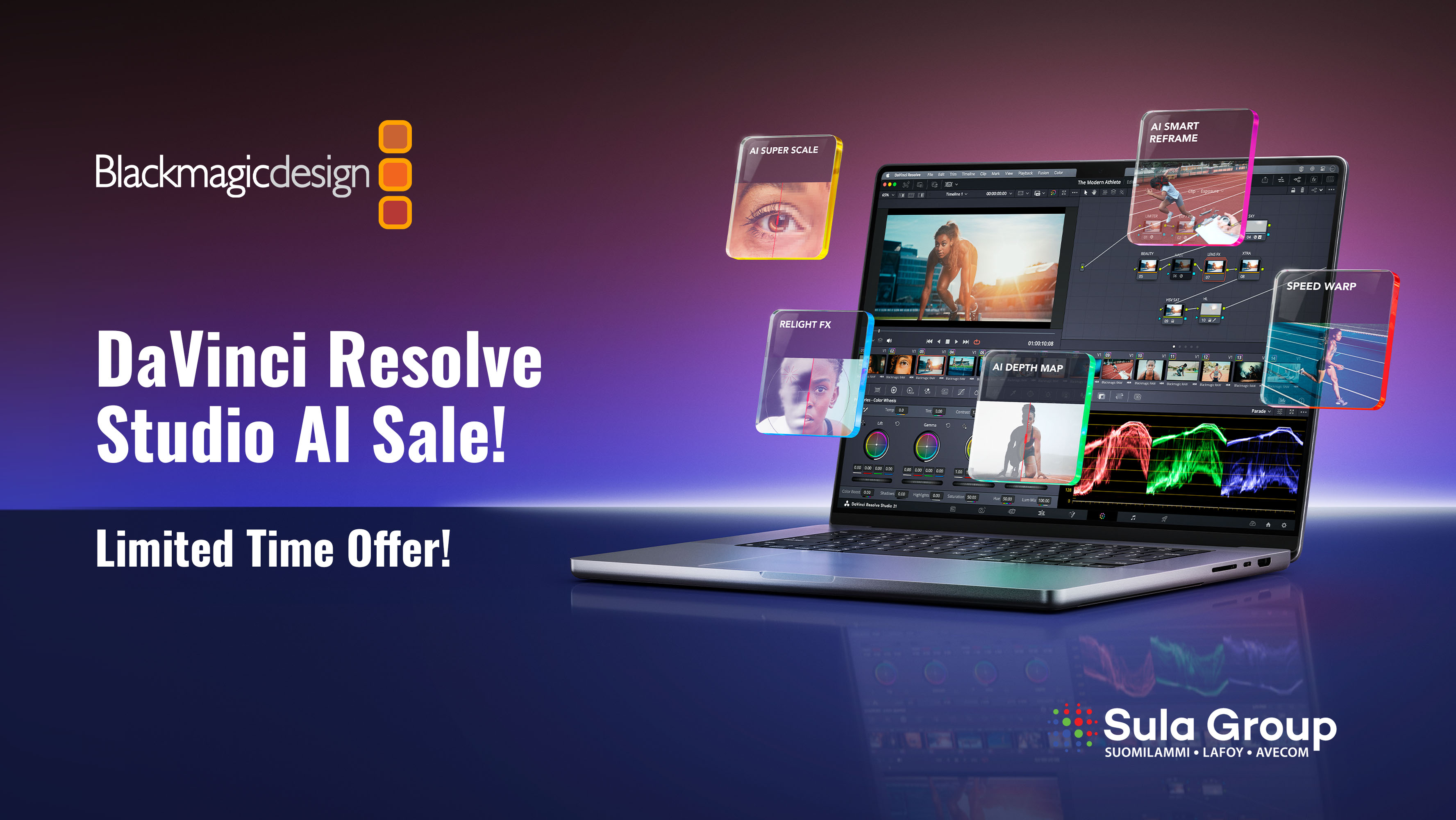 Davinci Resolve Studio tarjous