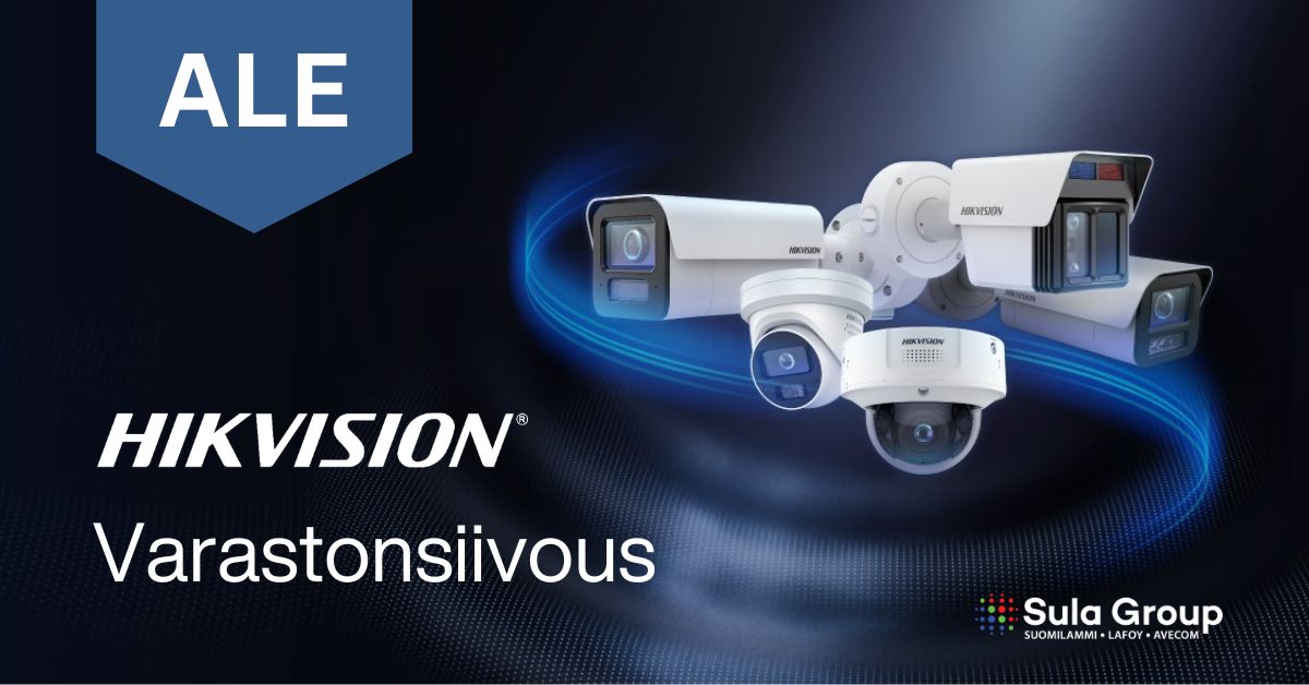 Hikvision varastonsiivous – poistuvia tuotteita kesähintaan